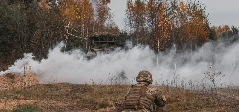 Воїни батальйону під час навчань